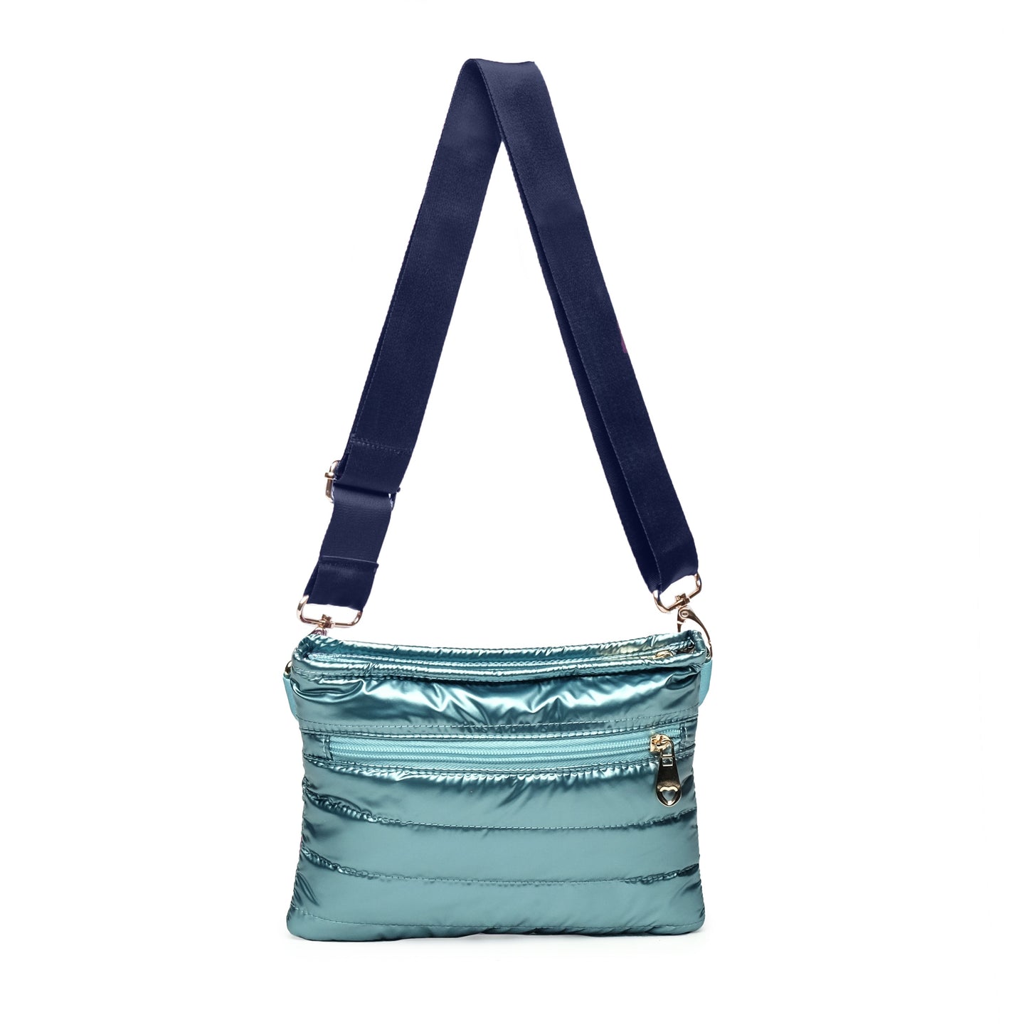 Teal Padded Crossbody Belt Bag