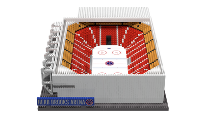 1980 Olympic Herb Brooks Arena Lake Placid Miracle on Ice BRXLZ Builder Set 12X10X3.5 Inches