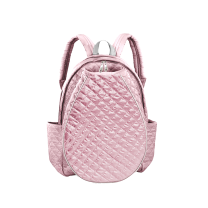 Pink Quilted Tennis Racquet Backpack