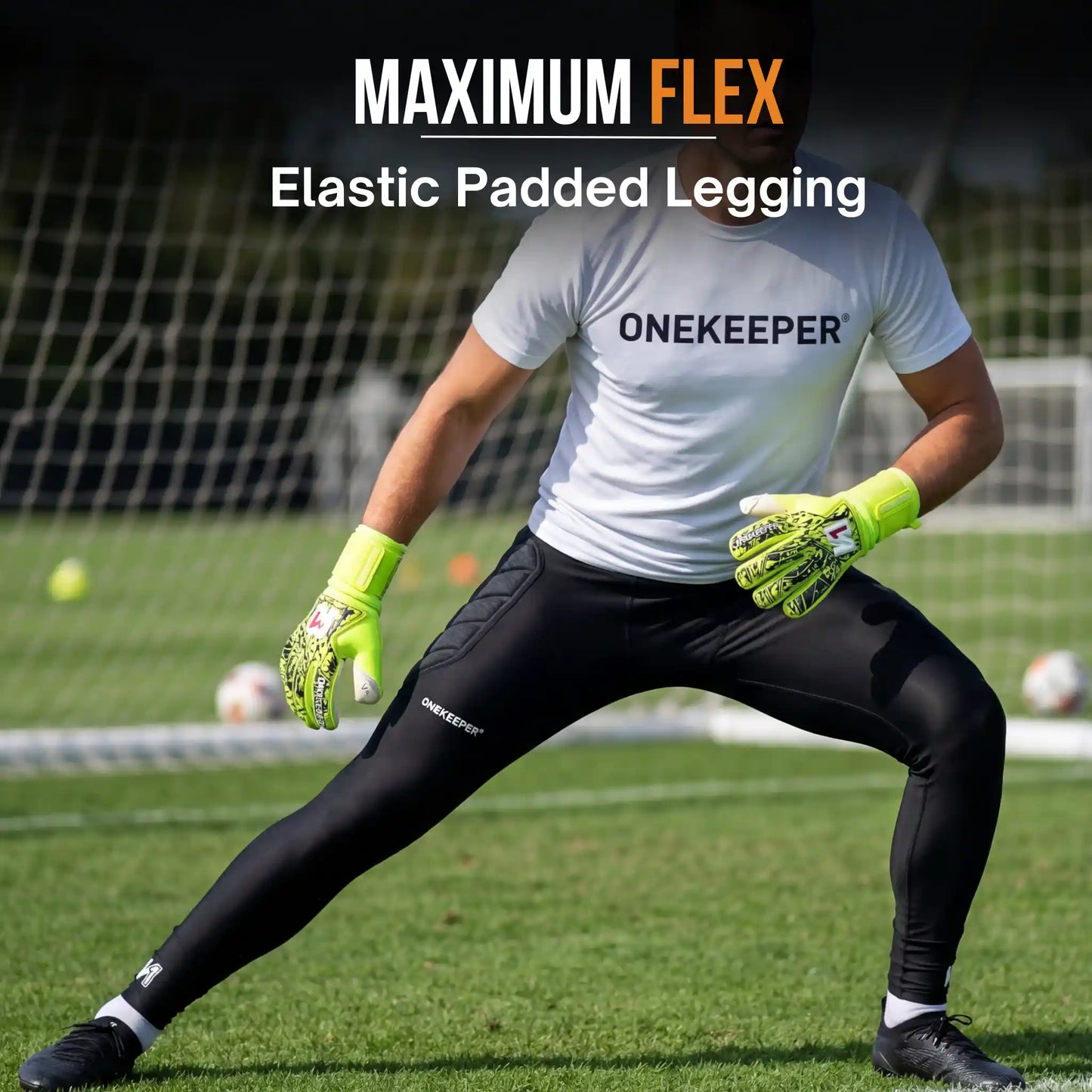 Goalkeeper Padded Compression Leggings with 6mm EVA Hip Pads