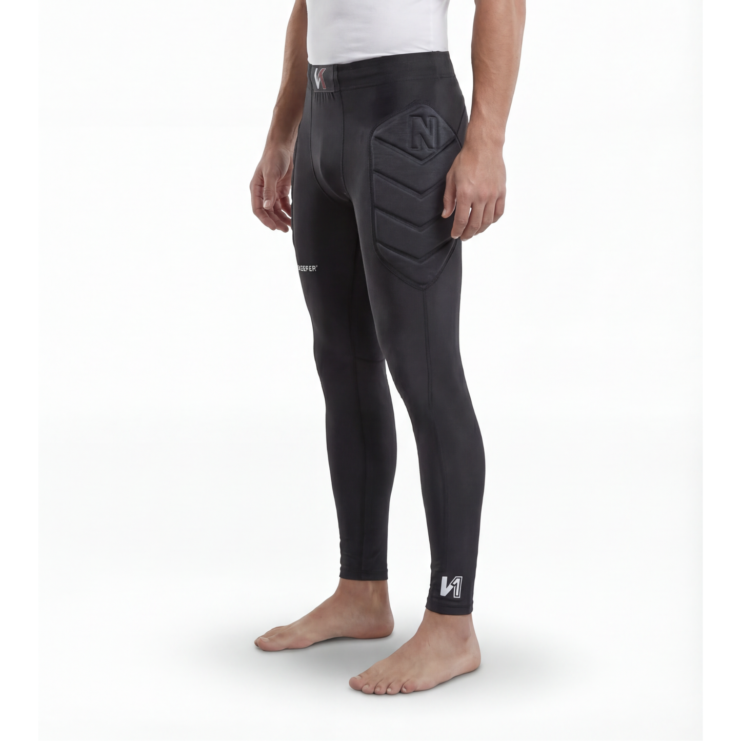 Goalkeeper Padded Compression Leggings with 6mm EVA Hip Pads