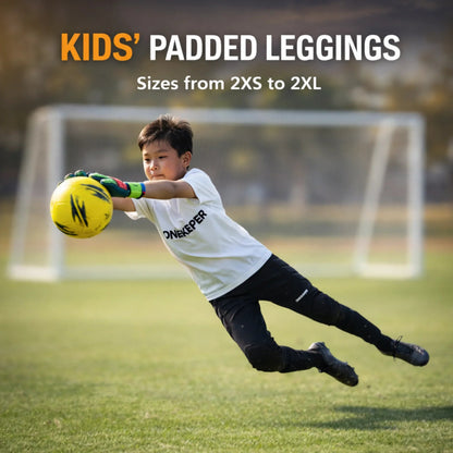 Goalkeeper Padded Compression Leggings with 6mm EVA Hip and Knee Protection