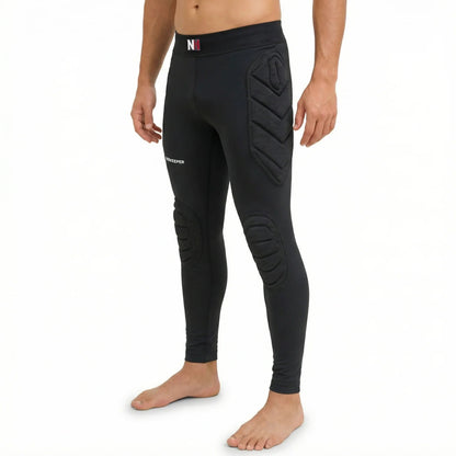 Goalkeeper Padded Compression Leggings with 6mm EVA Hip and Knee Protection