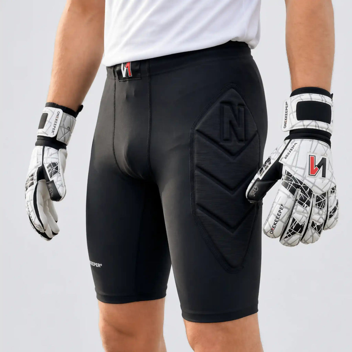Goalkeeper Padded Compression Shorts with 8mm EVA Hip Protection