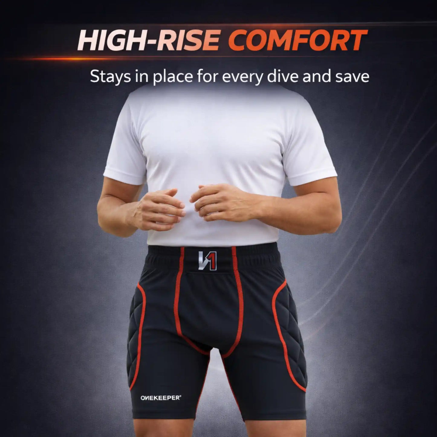 Goalkeeper Padded Compression Shorts with 16mm Foam
