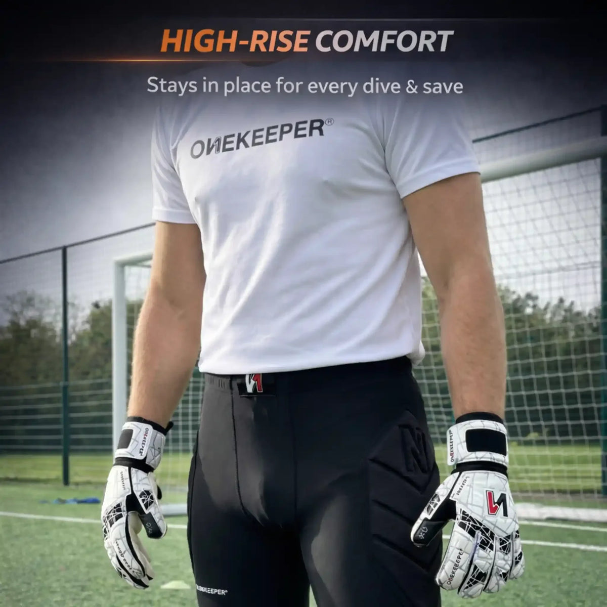 Goalkeeper Padded Compression Shorts with 8mm EVA Hip Protection