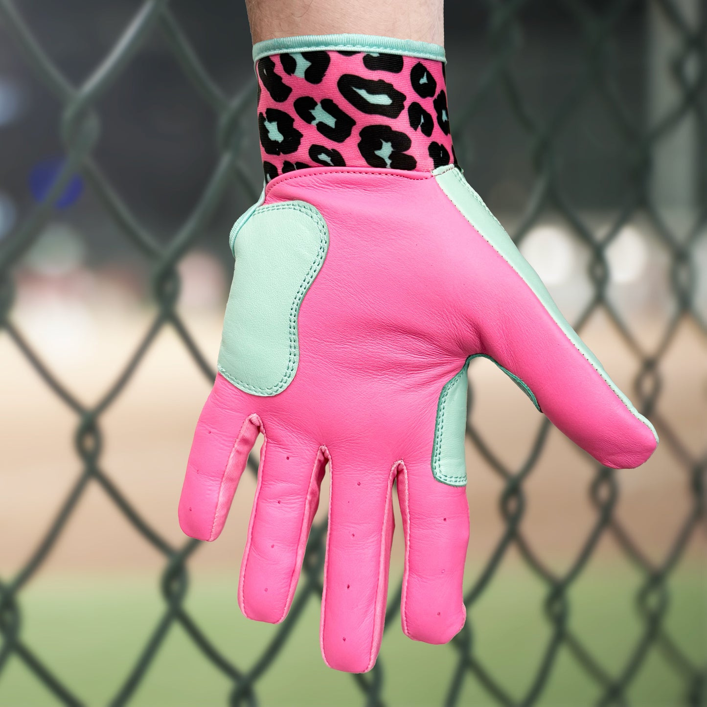 RAD Batting Gloves - Leopard (Short Cuff)