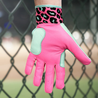 RAD Batting Gloves - Leopard (Short Cuff)