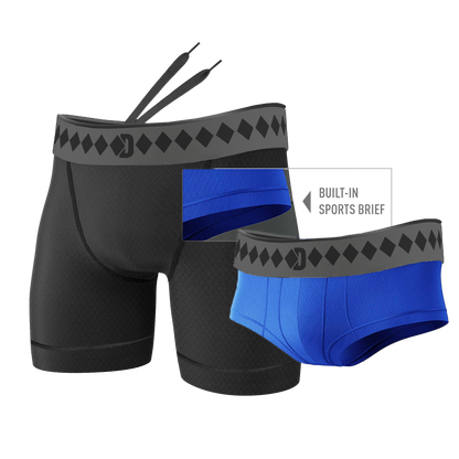 Performance Short With Built In Brief