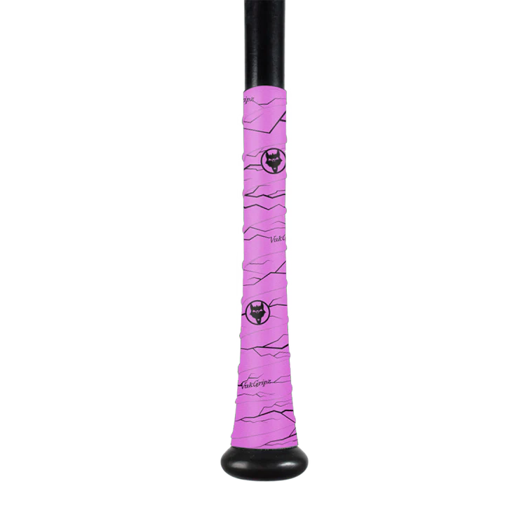VukGripz - Pulse Pink Bat Grip Tape with Black