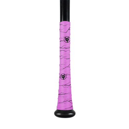 VukGripz - Pulse Pink Bat Grip Tape with Black