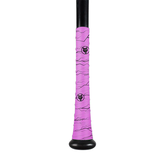 VukGripz - Pulse Pink Bat Grip Tape with Black