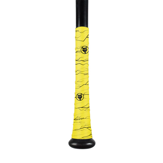 VukGripz - Pulse Yellow Bat Grip Tape with Black