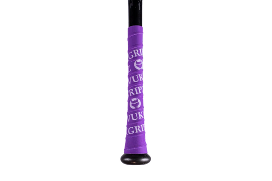 VukGripz - Purple Bat Grip Tape with White