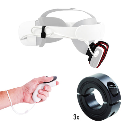 DriVR Ace - VR Golf Club Handle Accessory - Compatible with Quest 3/3s and Pro
