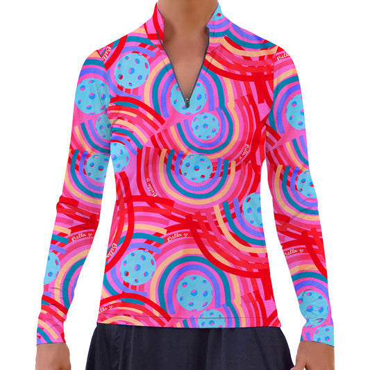 PB 1/4 Zip Long Sleeve Circle