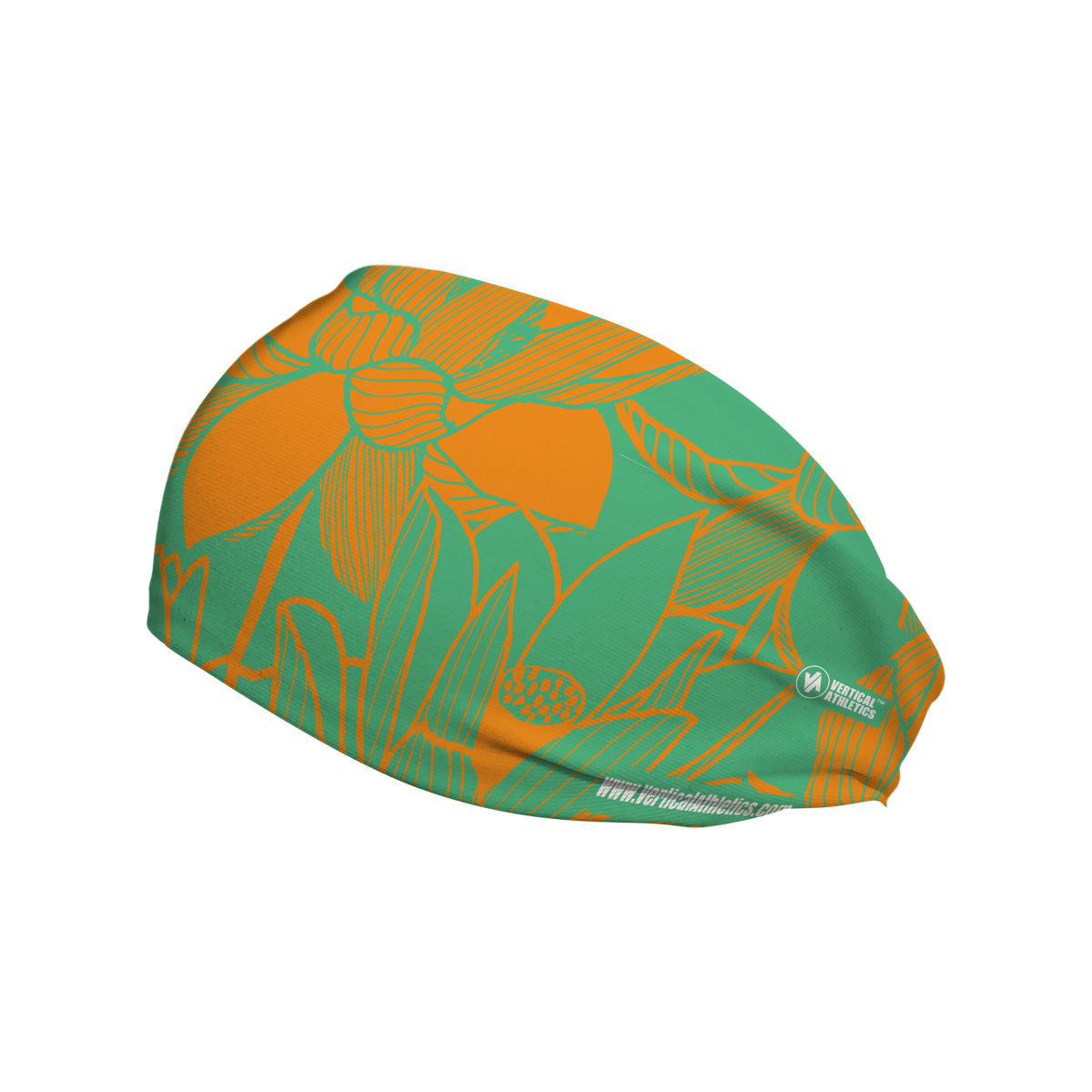 Cooling Headband: Lotus Orange Green