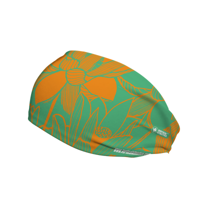 Cooling Headband: Lotus Orange Green