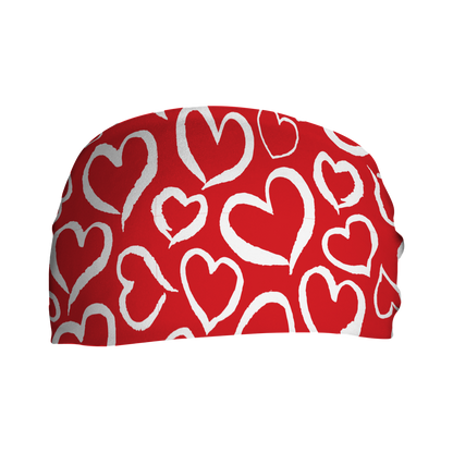 Cooling Headband: Heart Repeat