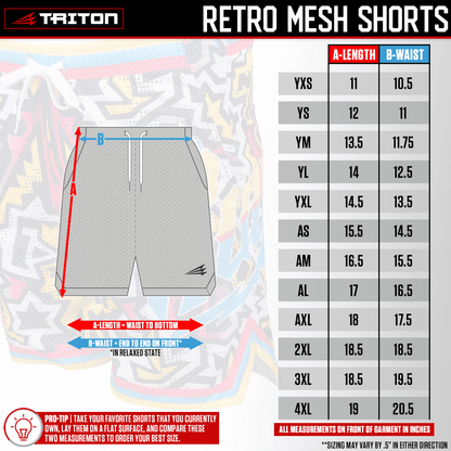 Chicken Jockeys Lifestyle Baseball Mesh Shorts