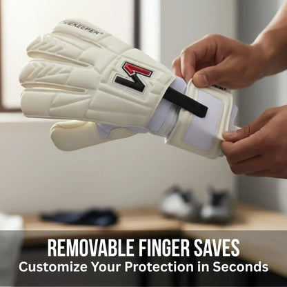Retro Rollfinger Goalkeeper Gloves - No Finger Protection