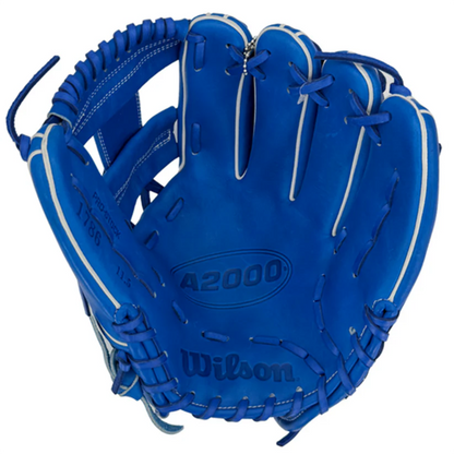 Wilson A2000 1786 Secret Menu 11.5" Baseball Glove Royal/White WBW104297115
