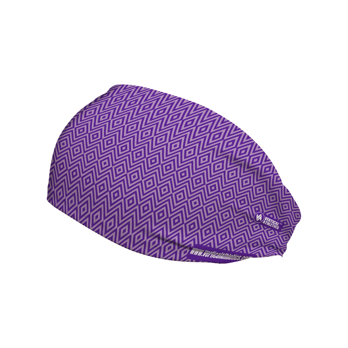 Cooling Headband: Geometric Pattern (Purple)