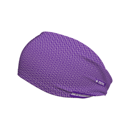 Cooling Headband: Geometric Pattern (Purple)
