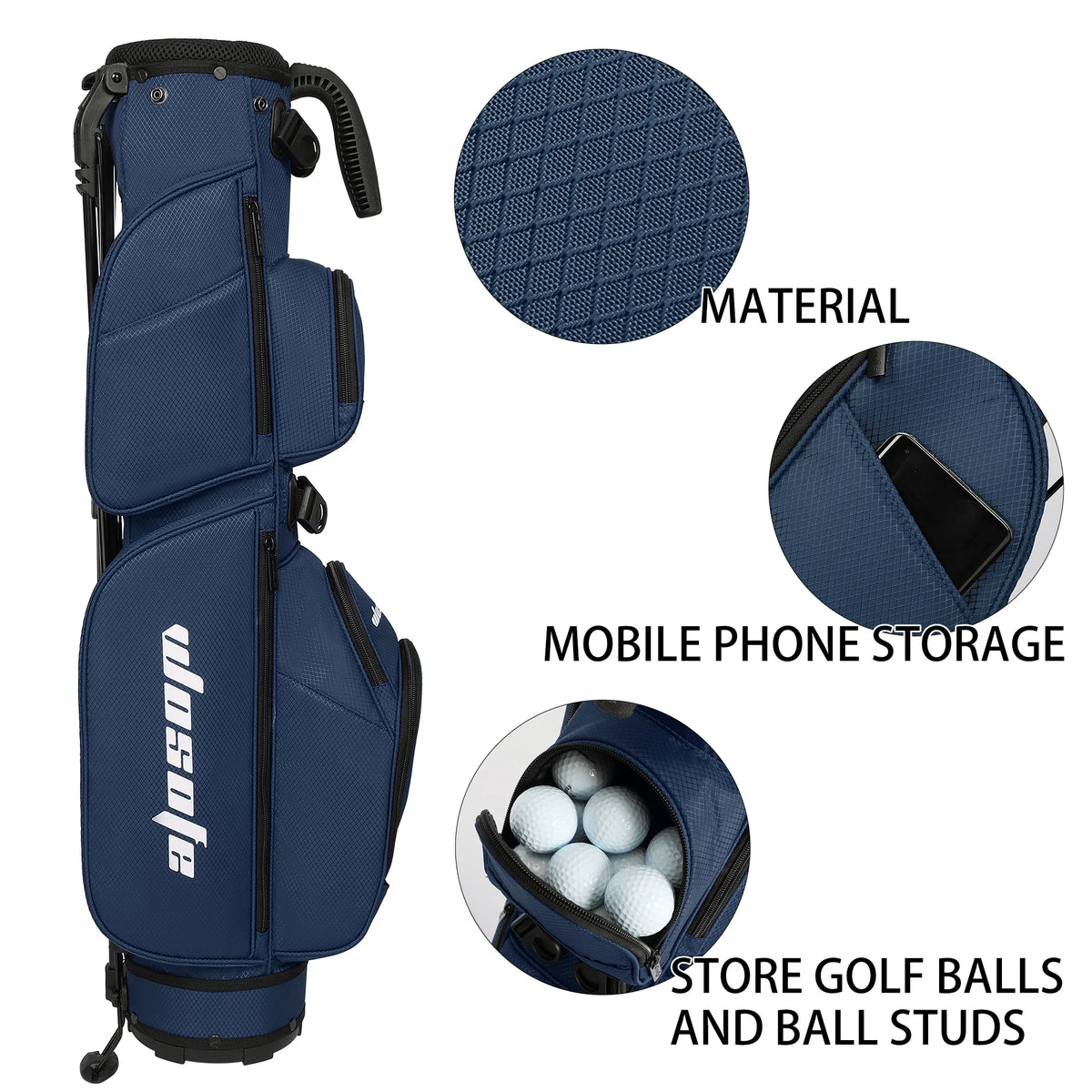 Golf Stand Bag Lightweight Sunday Bag