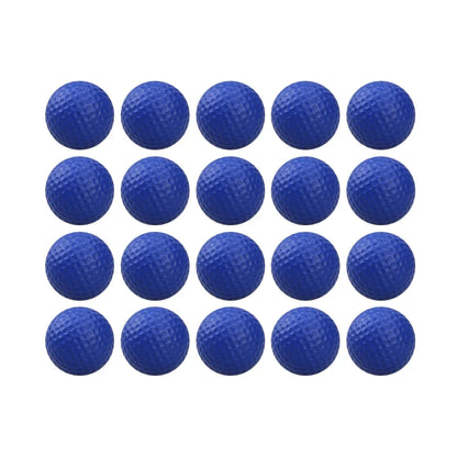 20 Pcs Color Sponge Indoor Practice PU Foam Golf Balls