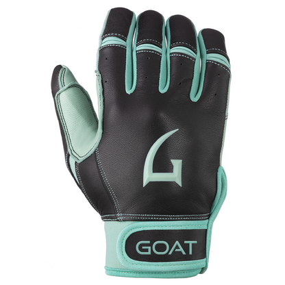 Origin Series Short Cuff Black and Mint Batting Gloves