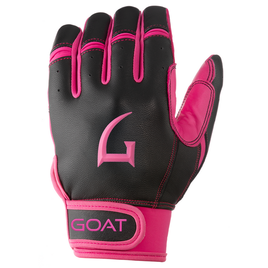 Origin Series Short Cuff Black and Pink Batting Gloves