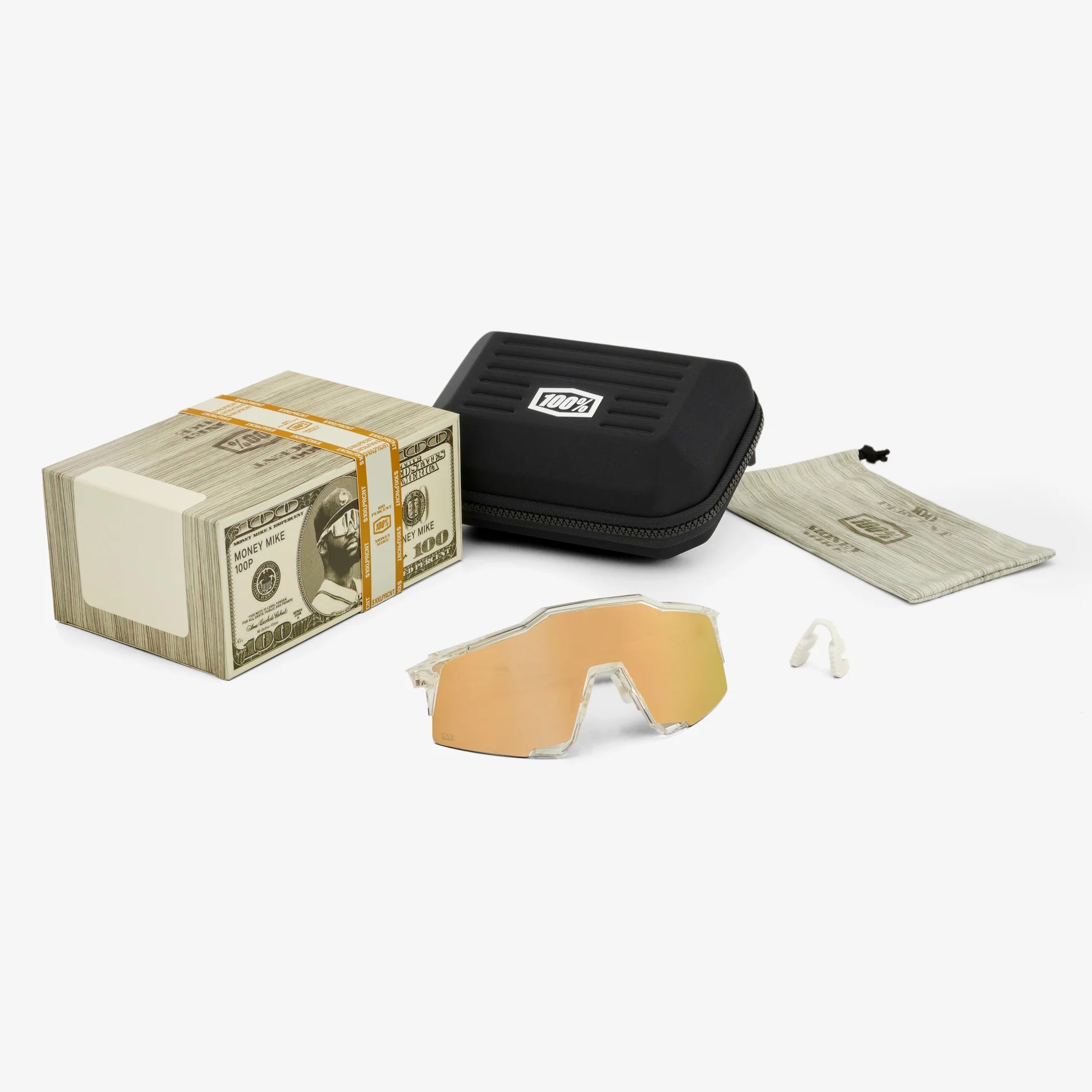 100% Speedcraft LE Sunglasses - Money Mike 24 LE - HiPER Gold 100% Speedcraft LE Sunglasses - Money Mike 24 LE - HiPER Gold