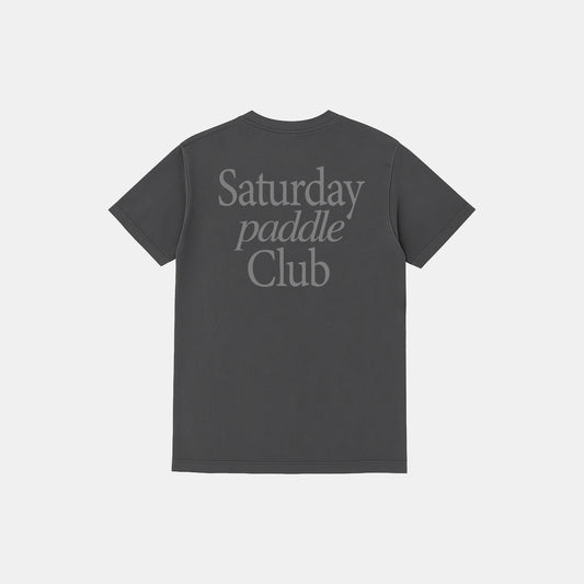 Saturday Paddle Club Pickleball Tee (Dark Gray)