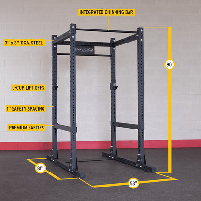 Body-Solid SPR1000SS Commercial Power Rack with Safety Straps