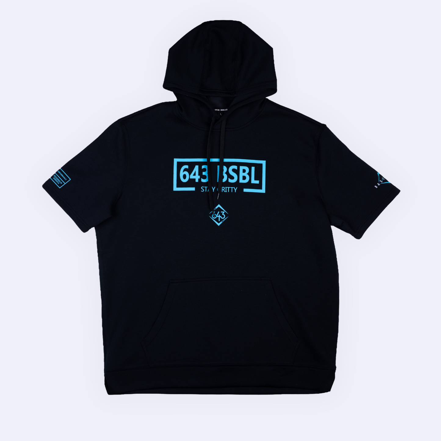 Short-Sleeve Hoodie - 643 Box Black V2
