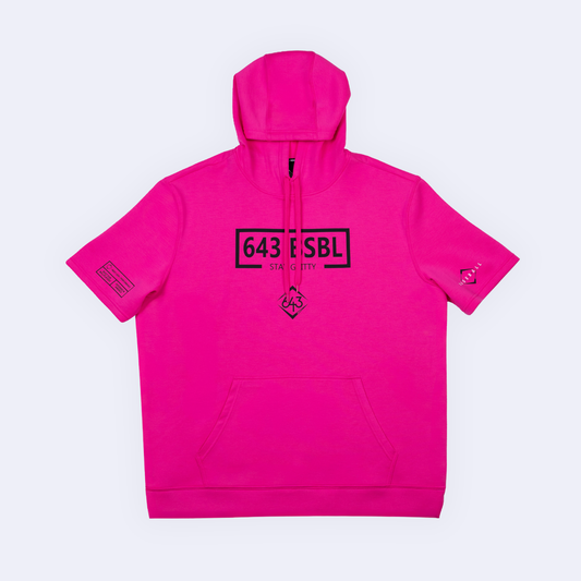 Short-Sleeve Hoodie - Youth - 643 Box Electric Pink V2
