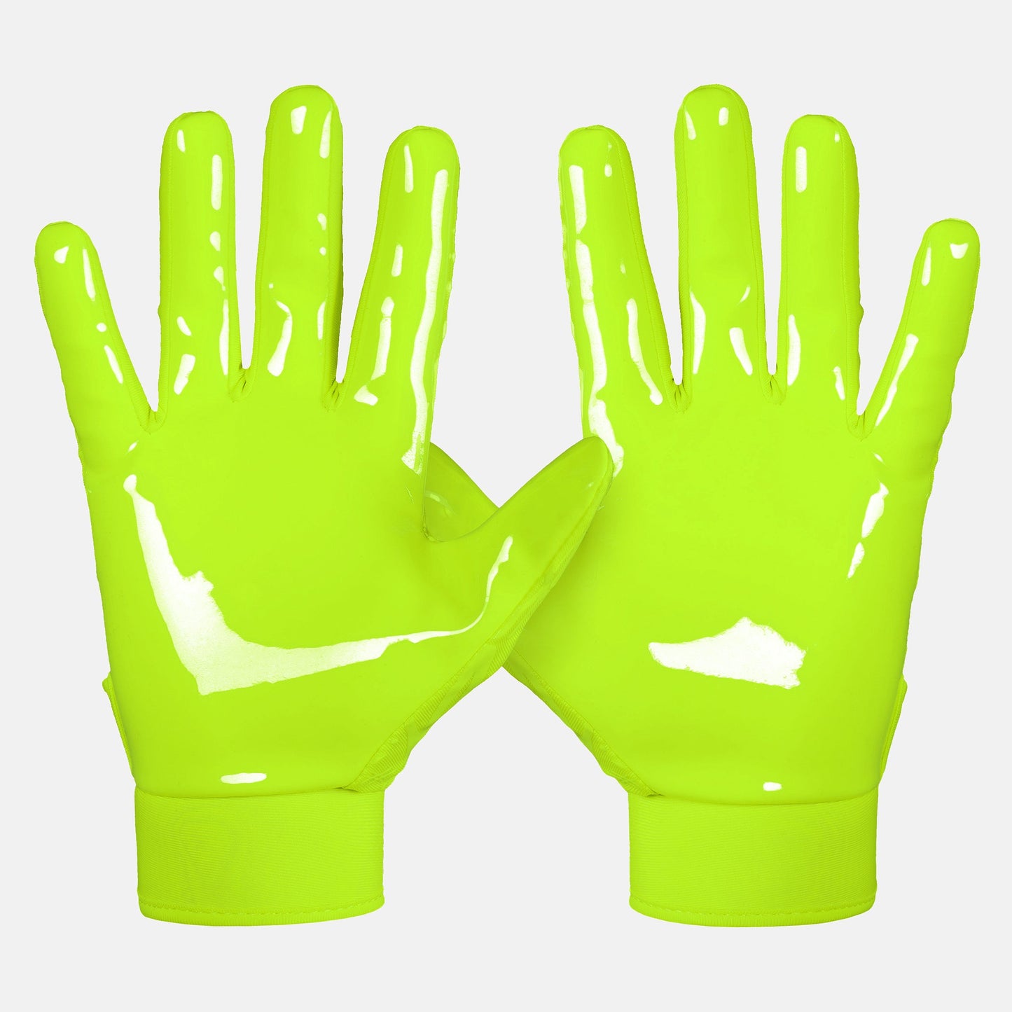Safety Yellow Sticky Football Receiver Gloves