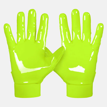 Safety Yellow Sticky Football Receiver Gloves