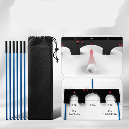 Golf Training Aid  Alignment Gate  6 Sticks  5 Angles