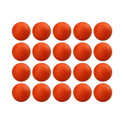 20 Pcs Color Sponge Indoor Practice PU Foam Golf Balls