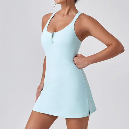 Women's Golf Dress with Shorts Tennis Workout Dress