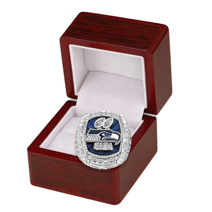 Personalized 2025 Seattle Football Championship Ring – Custom Name & Number | Fan Gift for Hawks