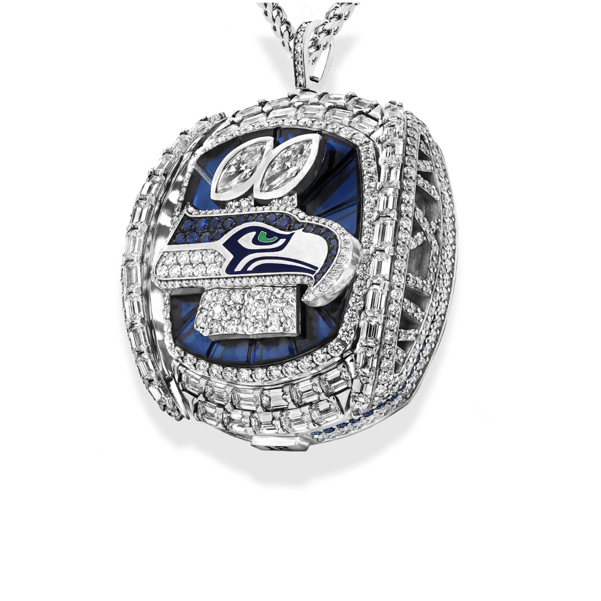 Personalized 2025 Seattle Football Championship Ring – Custom Name & Number | Fan Gift for Hawks