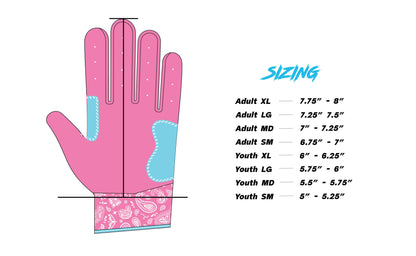 RAD Batting Gloves - Bandana (Short Cuff)