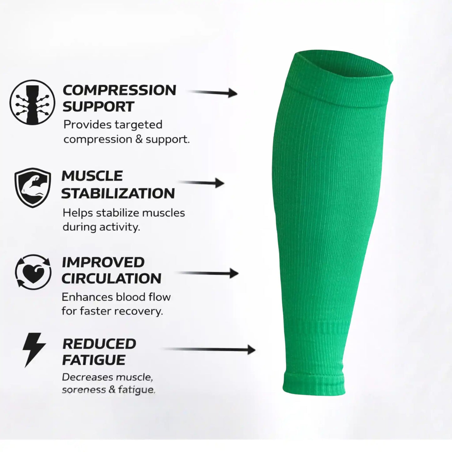 Multi-Color Compression Calf Sock Sleeves (No Logo)