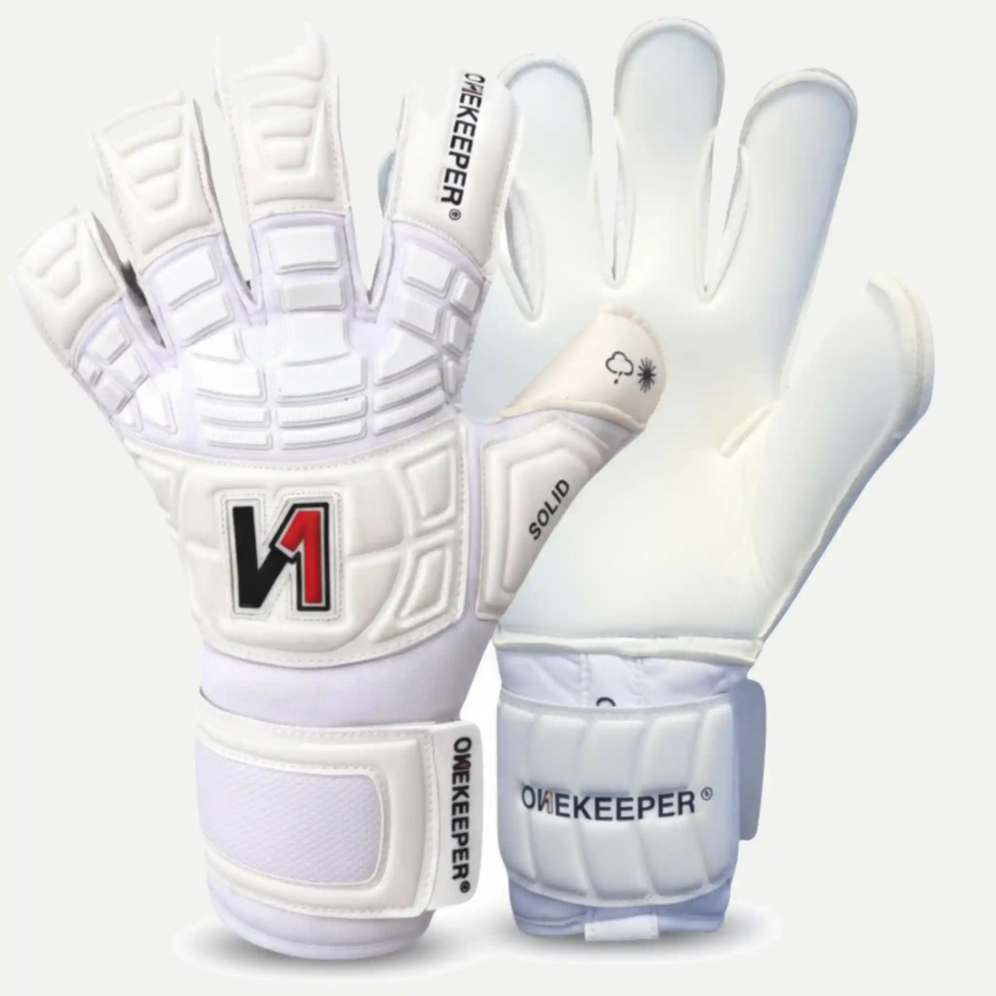 Solid All White - No Finger Protection