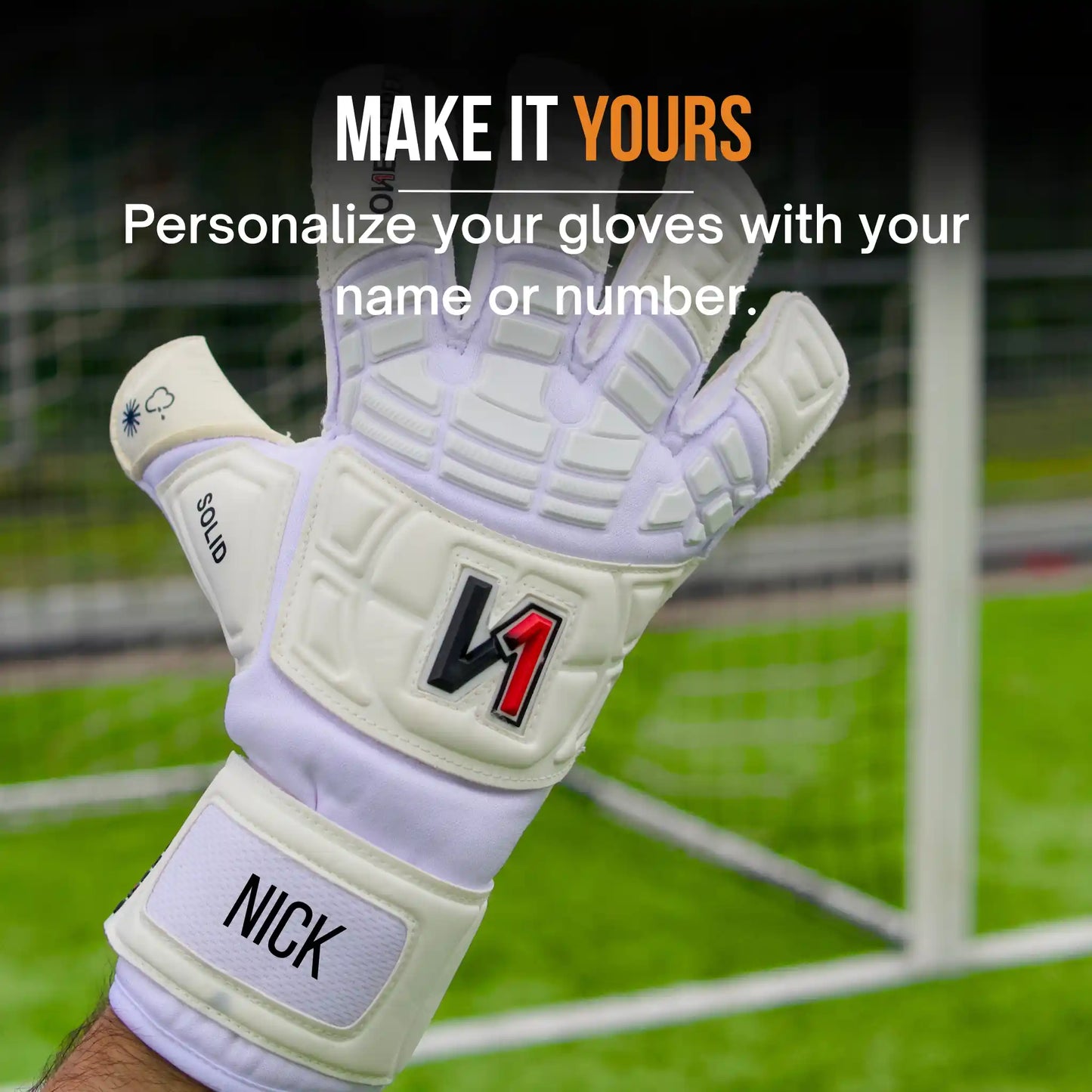 Solid All White - No Finger Protection