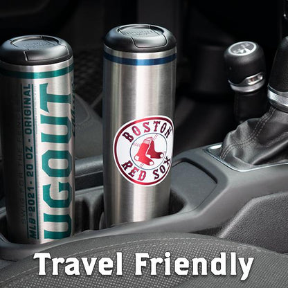 Colorado Rockies "CR" Metal Dugout Mug | Stainless Steel Baseball Bat Mug