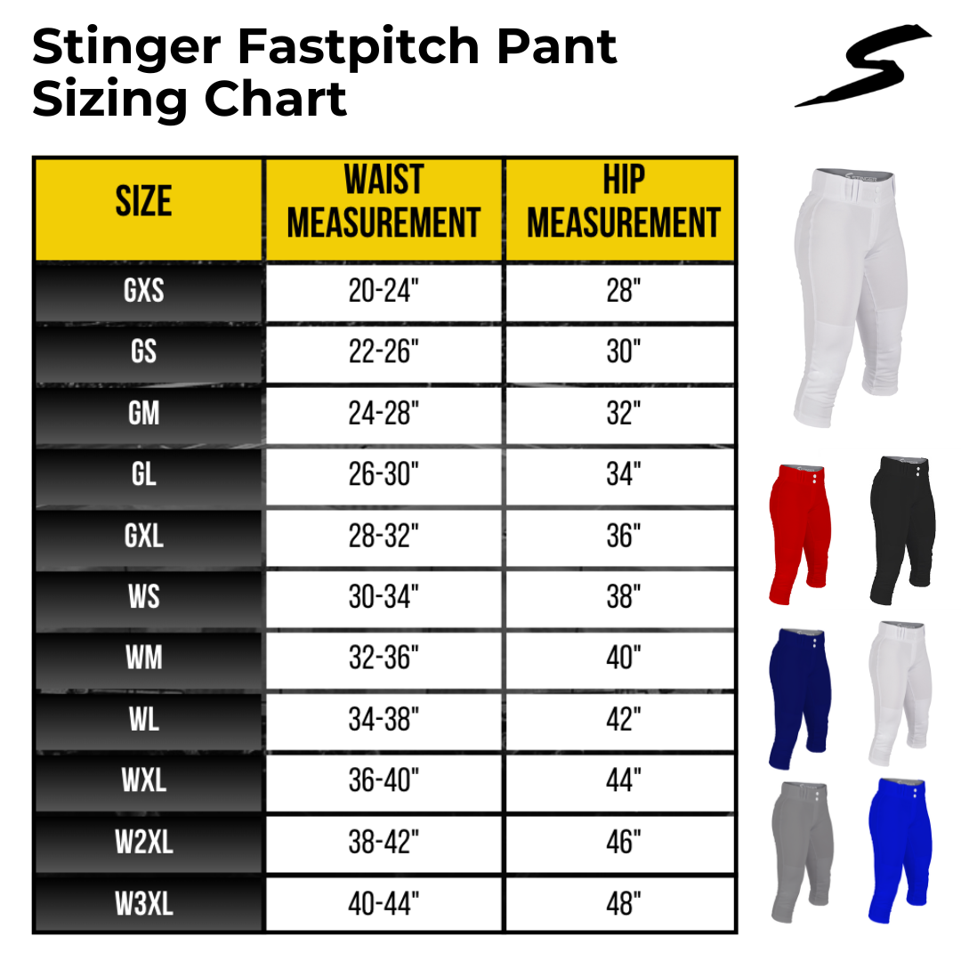 Stinger Premium Fastpitch Softball Pants - Navy